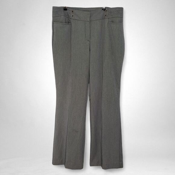 Fashion Bug Pants - Vintage Fashion Bug Dress Pants Womens 18W Gray Pattern Bootcut Tailored Office